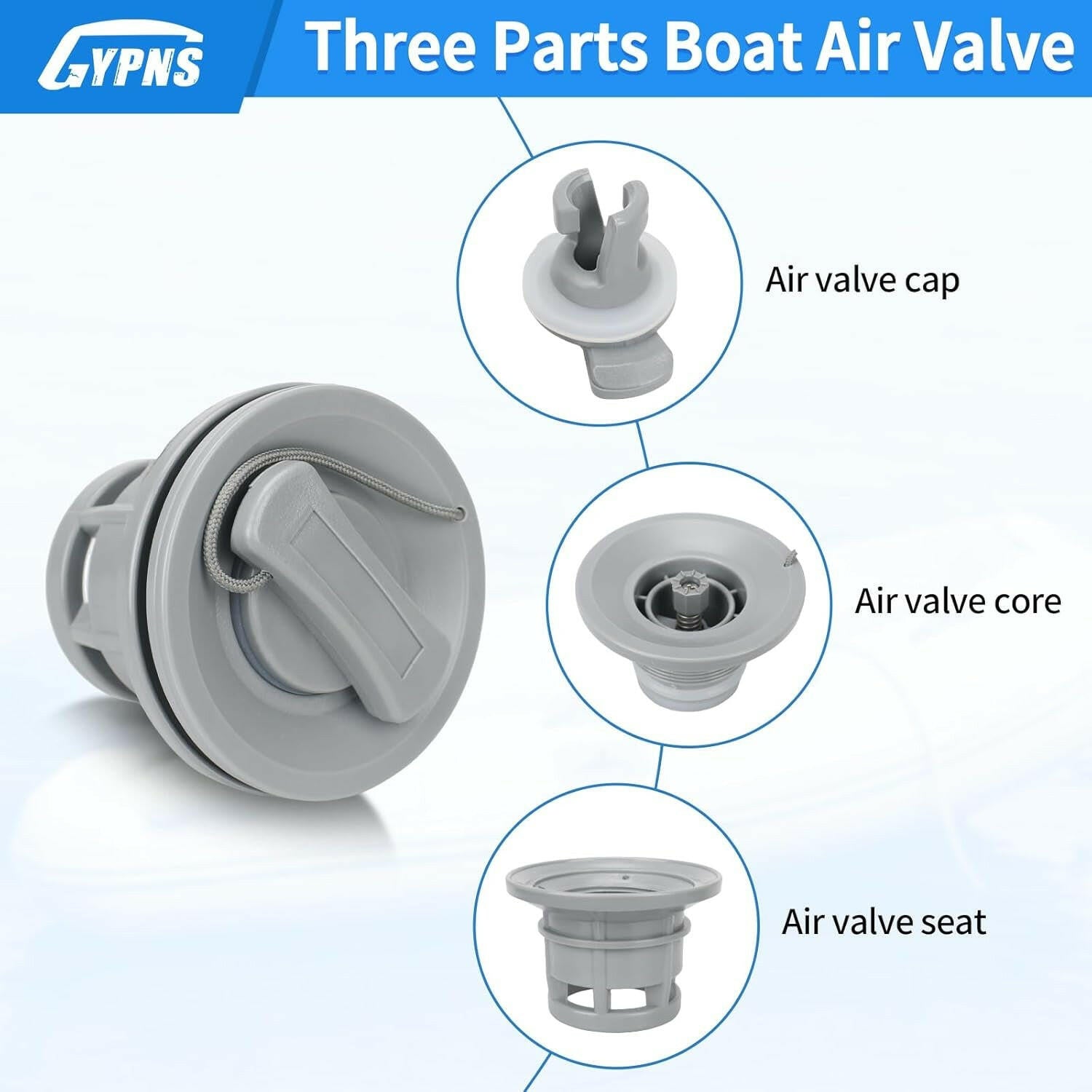 Upgrade Your Adventure! 🌊✨ Inflatable Boat Air Valve Cap Plugs Kit - Perfect for Kayaks, Rafts & More! 🚣‍♂️💨 (Pack of 2).