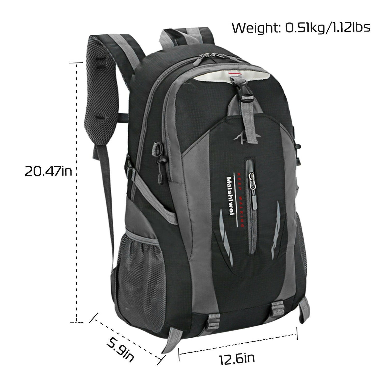 36L Waterproof Outdoor Backpack for Travel and Day Trips