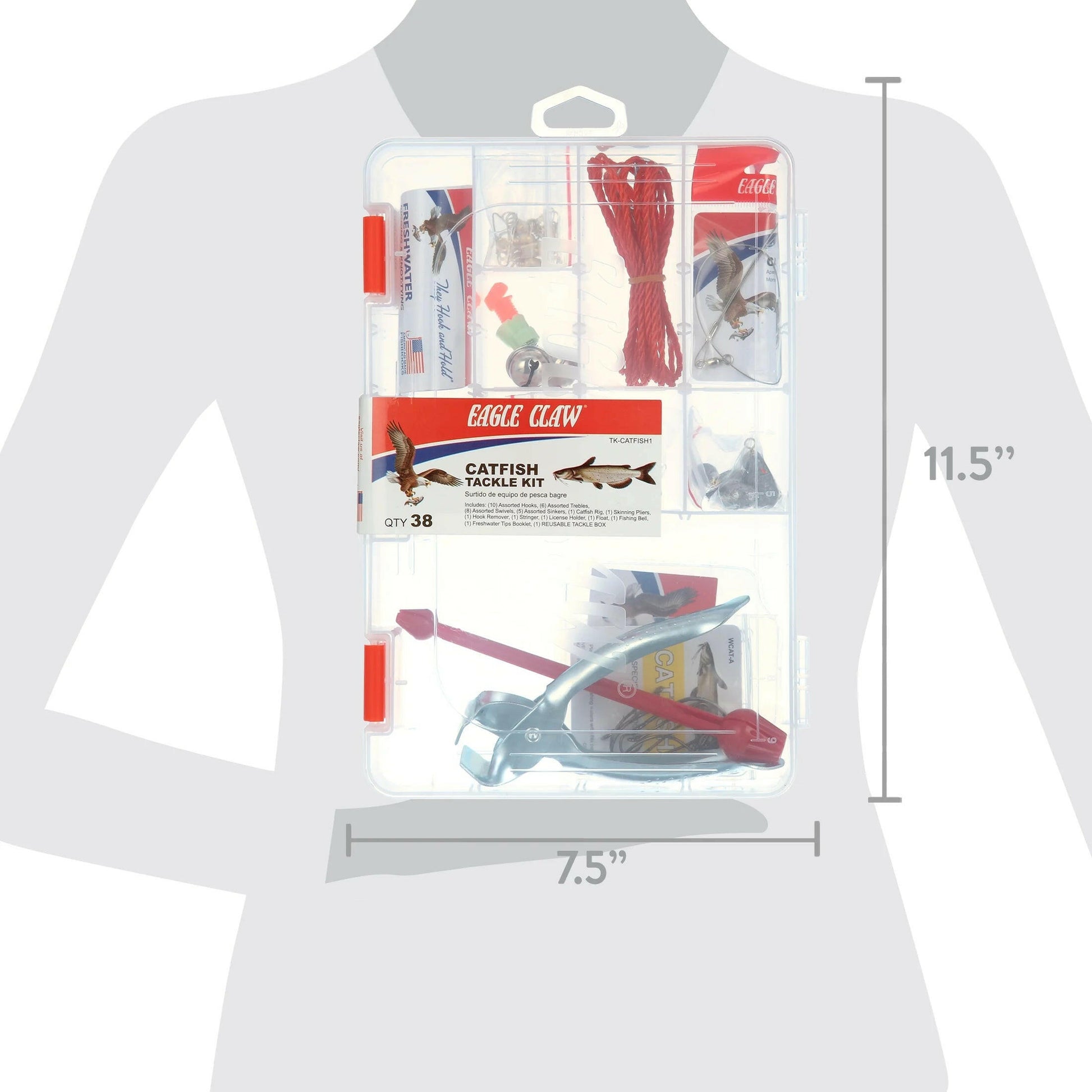 Ultimate Catfish Tackle Kit - 38 Essential Pieces for Successful Fishing.