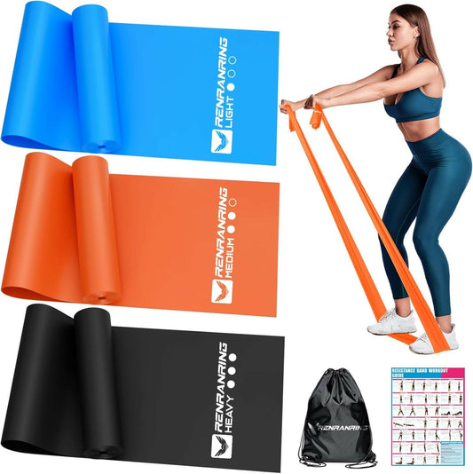 Ultimate Resistance Bands Set for Strength Training, Physical Therapy, Yoga, and Pilates - Perfect for Stretching and Recovery!