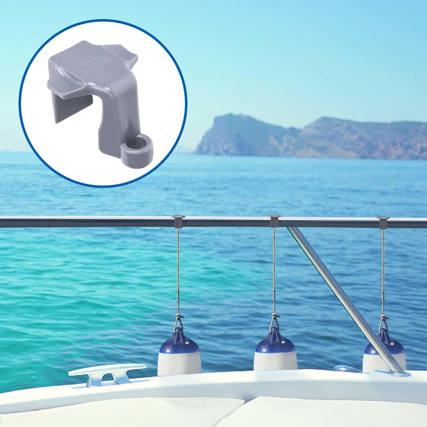 Upgrade Your Docking Game with 4 PCS Pontoon Boat Fender Clips! 🚤✨ Perfect for a Smooth Ride! #BoatLife #DockingEssentials.
