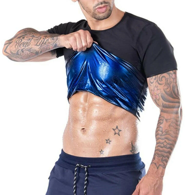 Sauna Shirt for Men Women Weight Loss Sweat Vest Suit Waist Trainer Shaper Slimming Workout Shapewear Tanks Fat Burner Shapewear