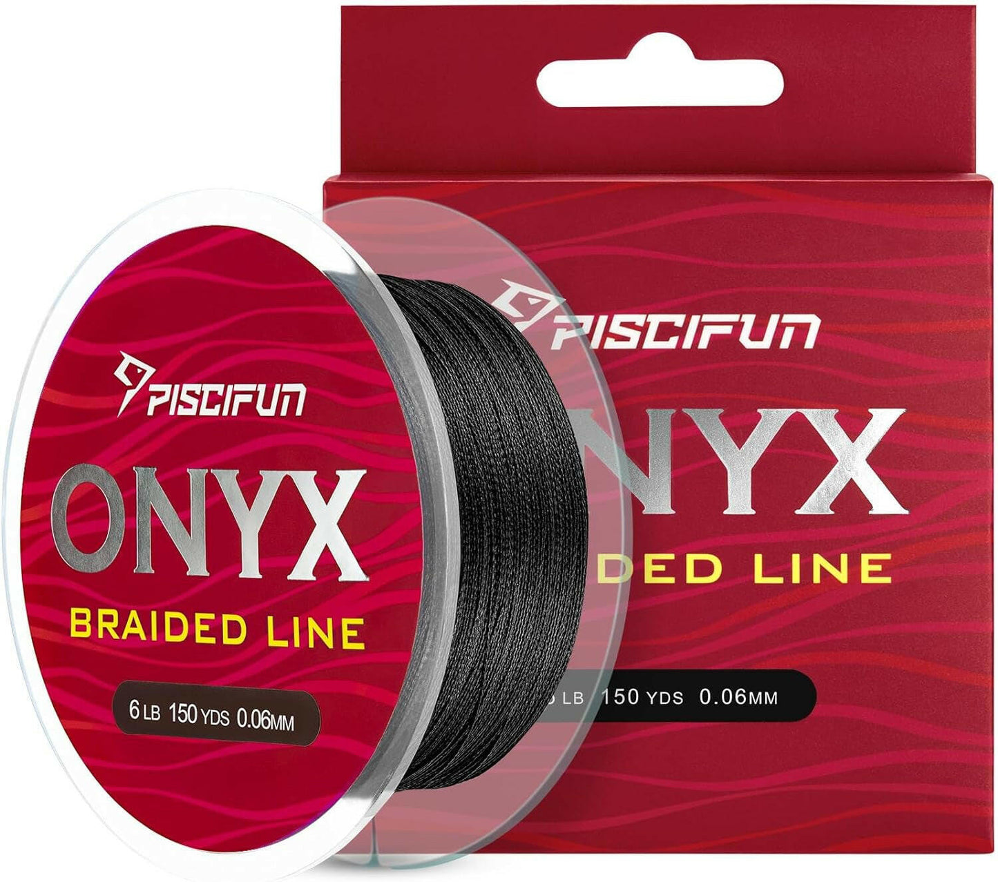 Onyx Super Strong Braided Fishing Line - Zero Stretch, Low Memory, Abrasion Resistant PE Lines (6Lb-150Lb) for Ultimate Performance.