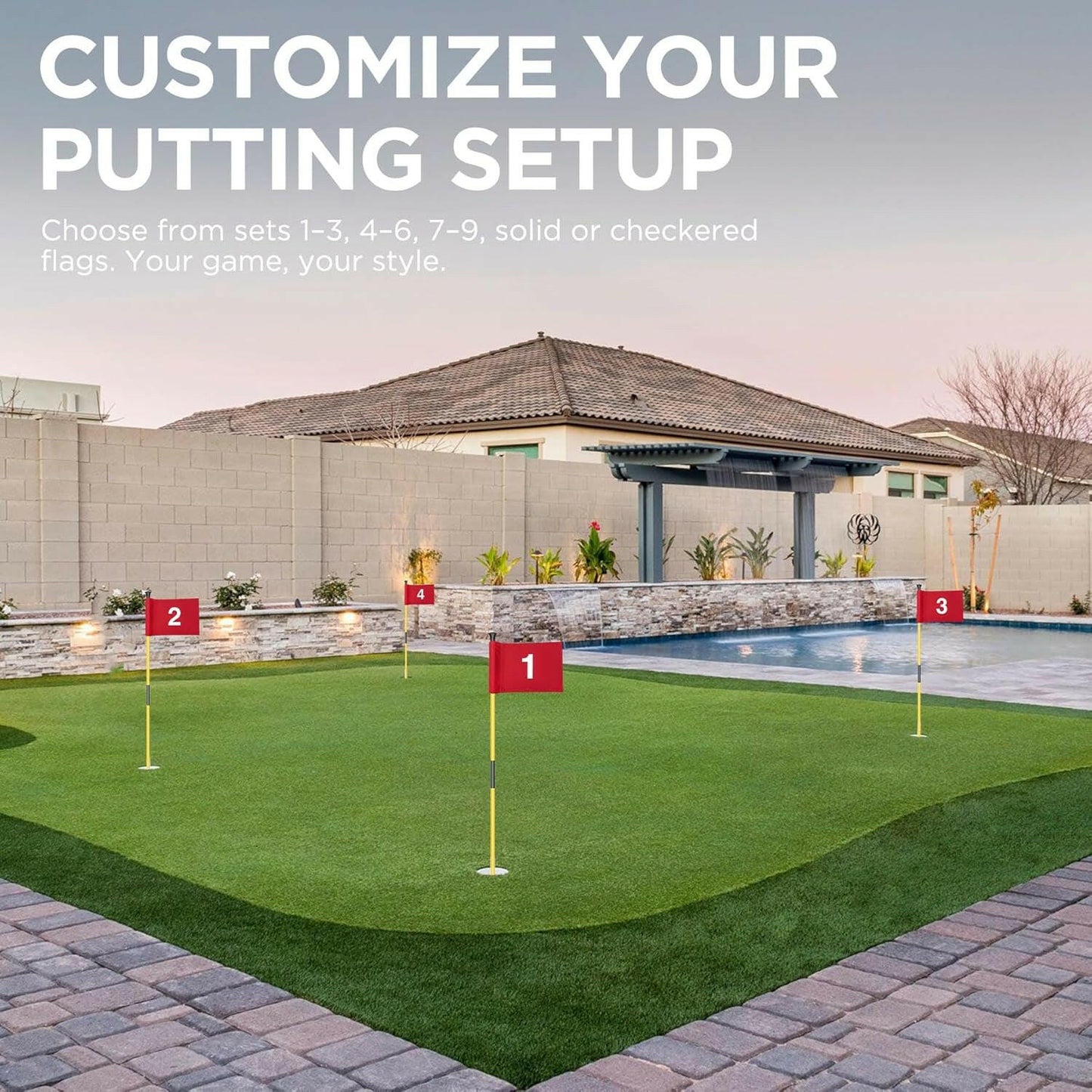 Elevate Your Backyard Golf Game with Our Mini Golf Flagstick Set - Perfect for Putting Practice! 🏌️‍♂️⛳️ #GolfLife #BackyardFun