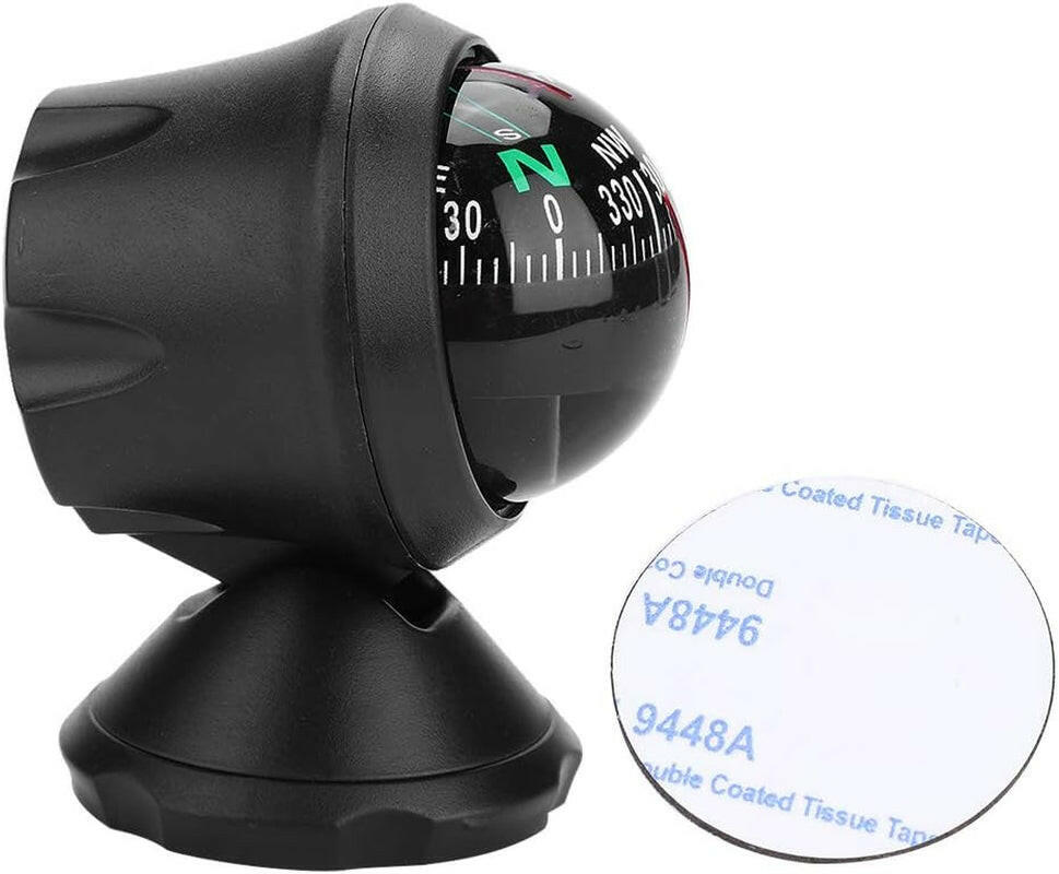 Navigate with Ease: Adjustable Night Vision Marine Compass for Your Boat, Truck, or Car Dashboard! 🌊🧭✨.