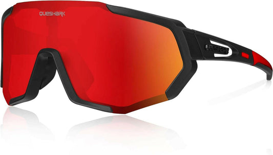 Experience Ultimate Performance with Premium Polarized Cycling Sunglasses for Men & Women - Includes 1 Polarized & 2 HD Lenses for Unmatched Clarity and Protection