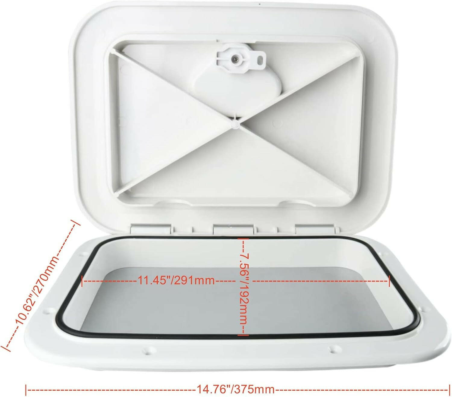 Marine Deck Access Hatch and Lid for Boats, Caravans, and RVs