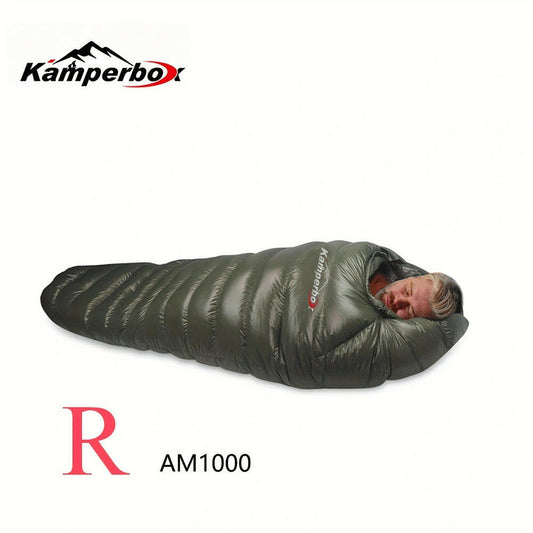 Kamperbox Down Sleeping Bag for Cold Weather Winter Camping.