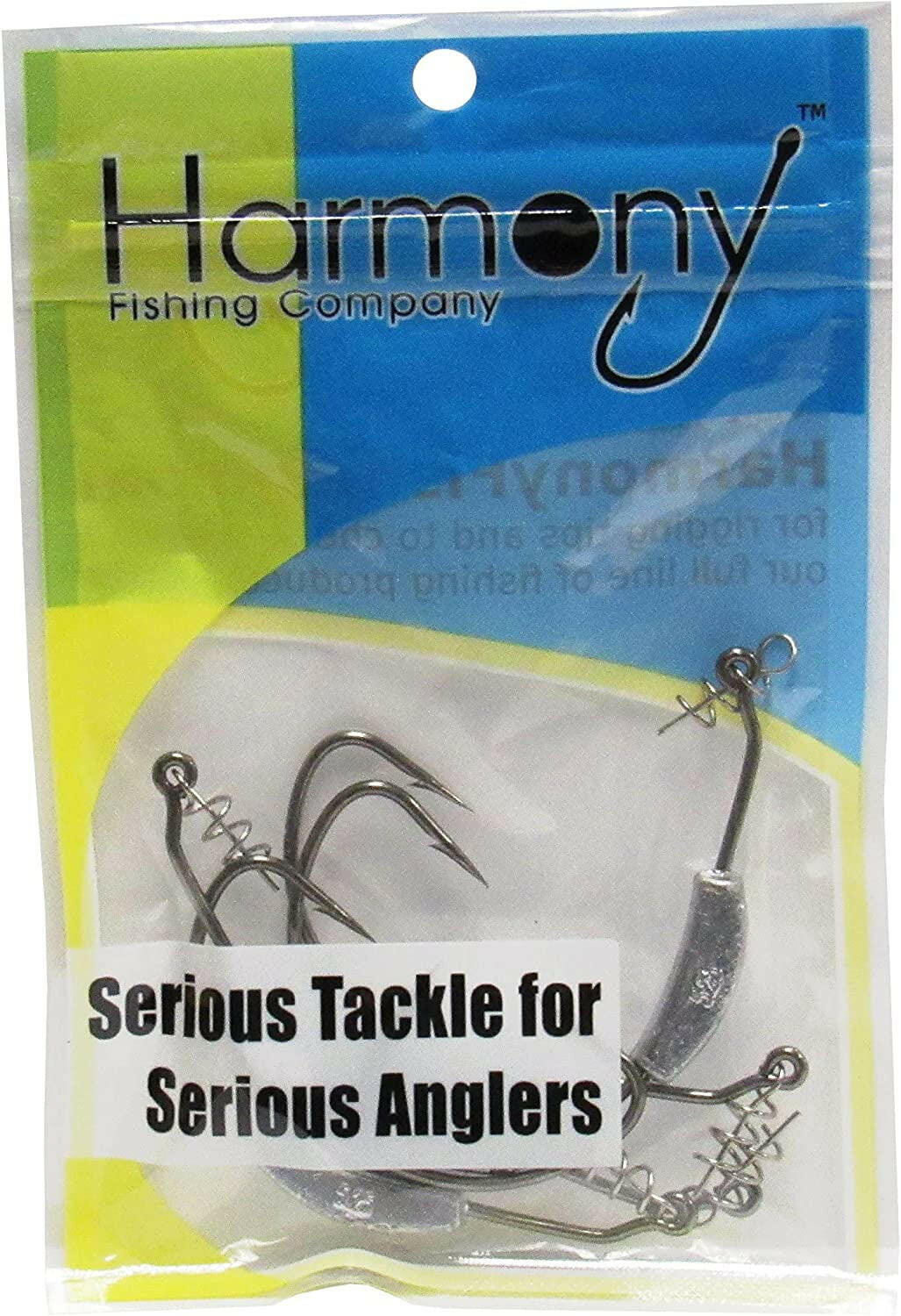 Catch the Big One with Harmony Fishing's Razor Series Weighted Swimbait Hooks - 5 Pack! 🎣🔥.