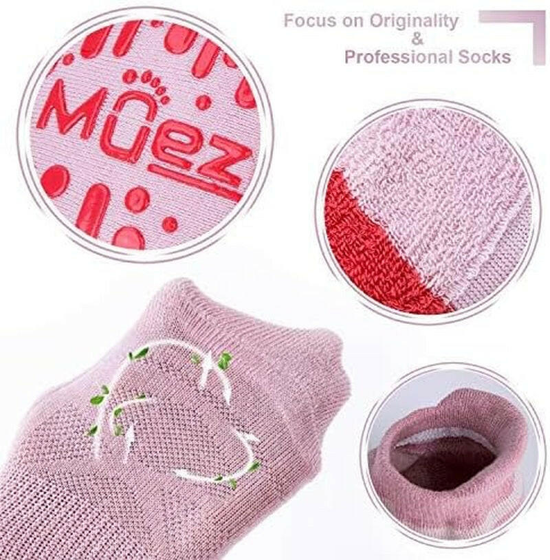 Elevate Your Yoga Practice with Non-Slip Grippy Socks for Women – Ideal for Pilates & Barre! Sizes 5-10 Available! 🧘‍♀️✨.
