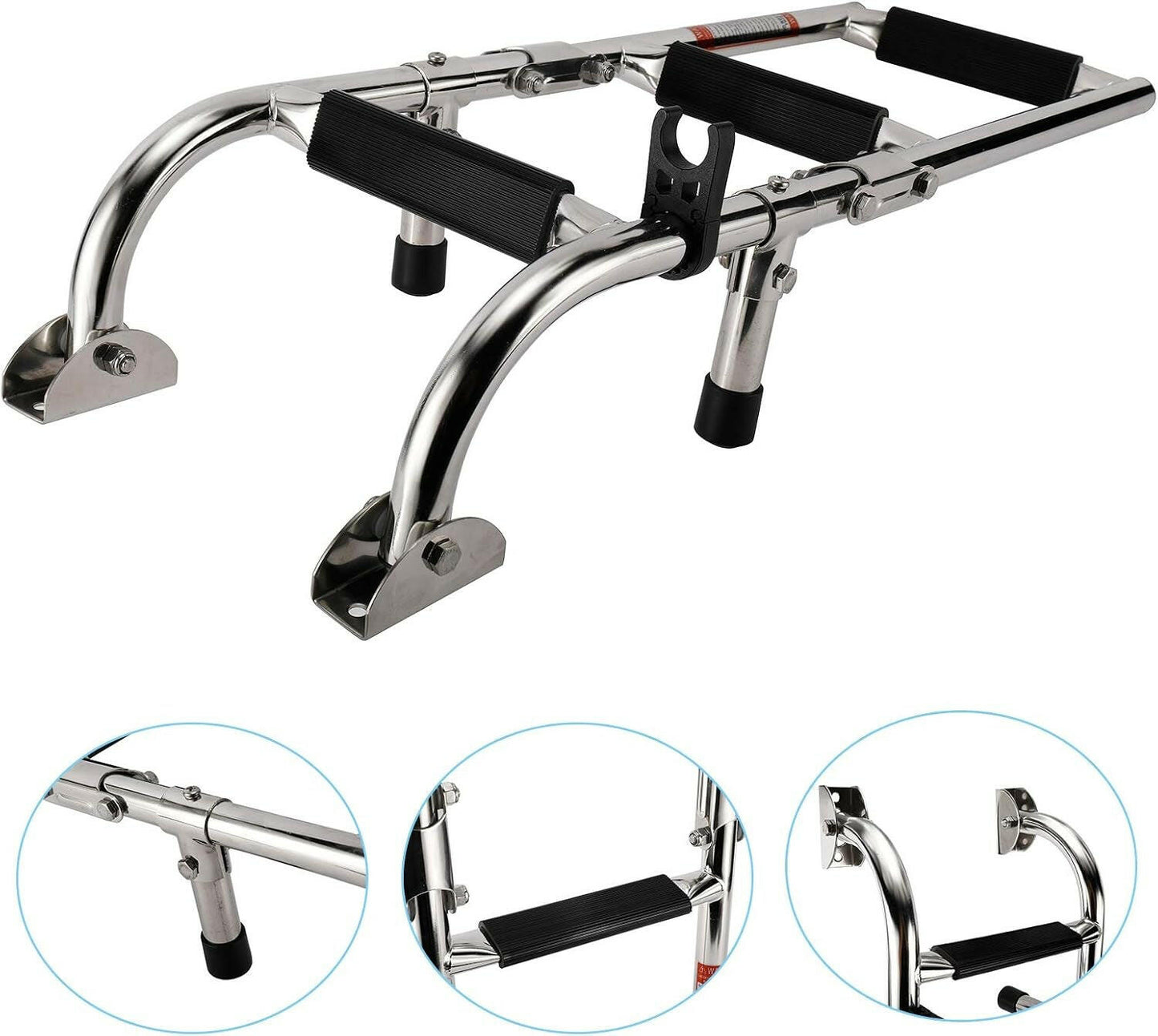 Upgrade Your Water Adventures with Our Foldable 3-Step Stainless Steel Boat Ladder! 🛥️🚤 #MarineGear #BoatLife.