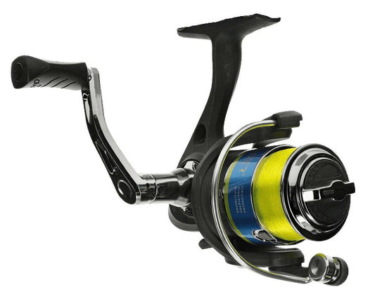 Crappie Thunder Size 100 Spinning Fishing Reel in Crappie Thunder Green