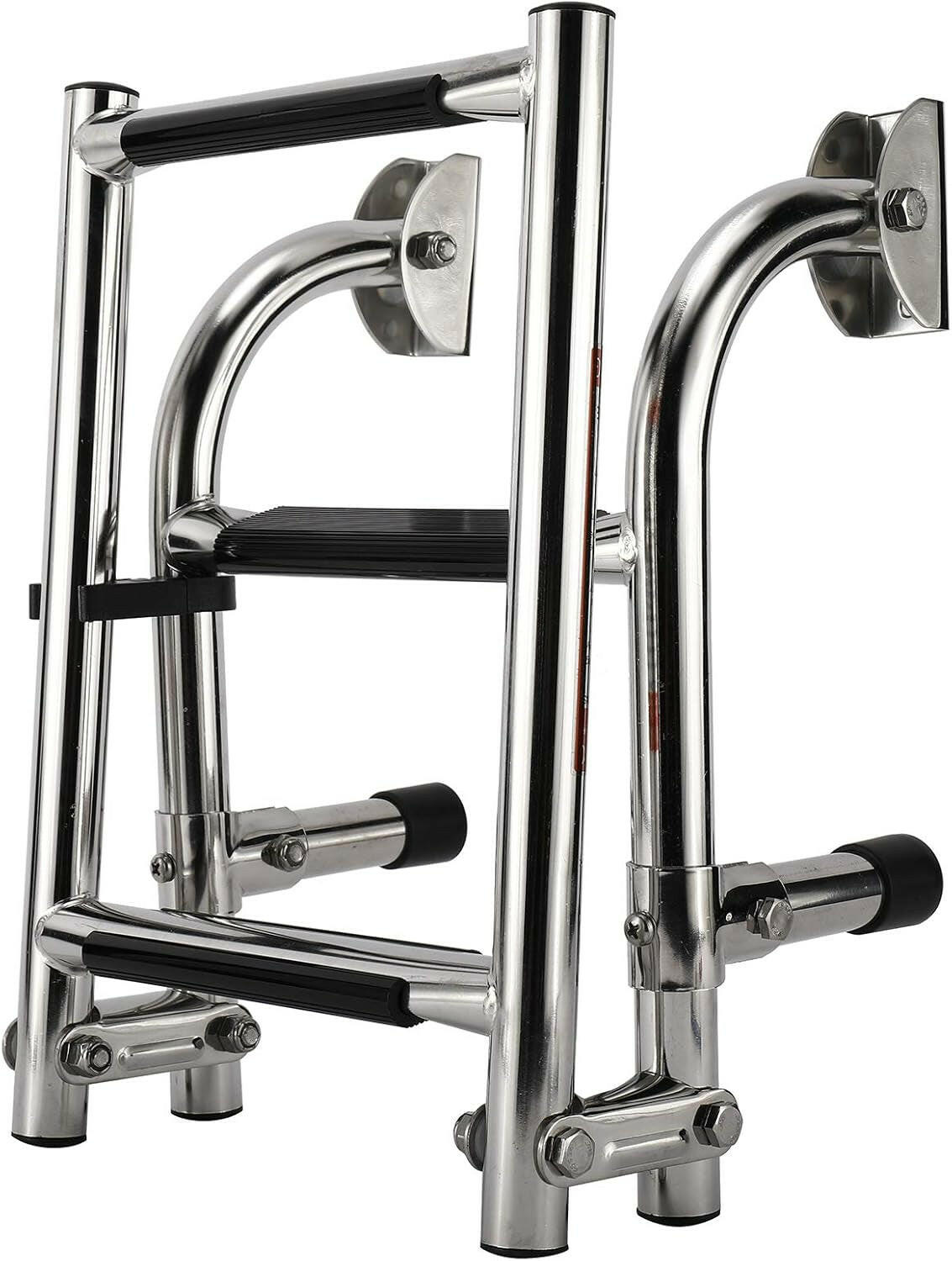 Upgrade Your Water Adventures with Our Foldable 3-Step Stainless Steel Boat Ladder! 🛥️🚤 #MarineGear #BoatLife.