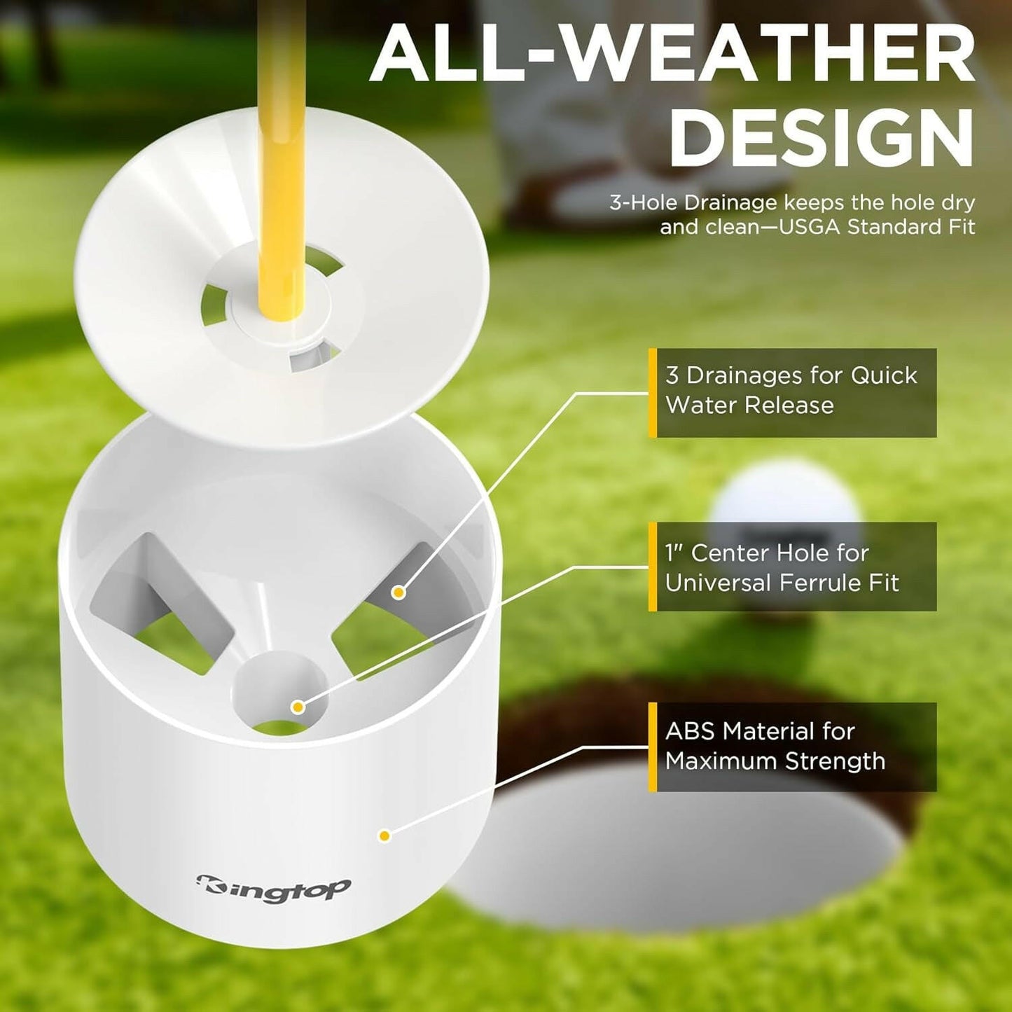 Elevate Your Backyard Golf Game with Our Mini Golf Flagstick Set - Perfect for Putting Practice! 🏌️‍♂️⛳️ #GolfLife #BackyardFun