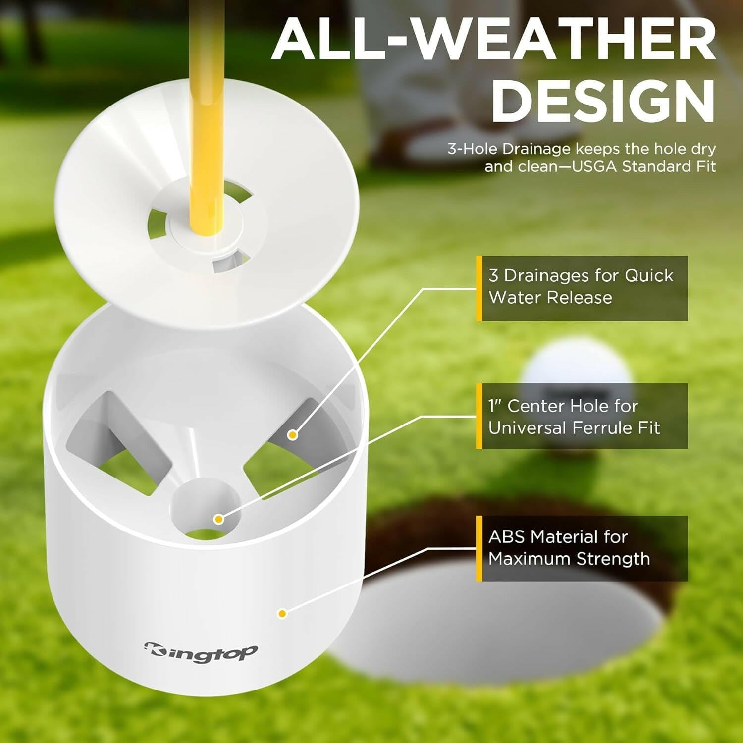 Elevate Your Backyard Golf Game with Our Mini Golf Flagstick Set - Perfect for Putting Practice! 🏌️‍♂️⛳️ #GolfLife #BackyardFun