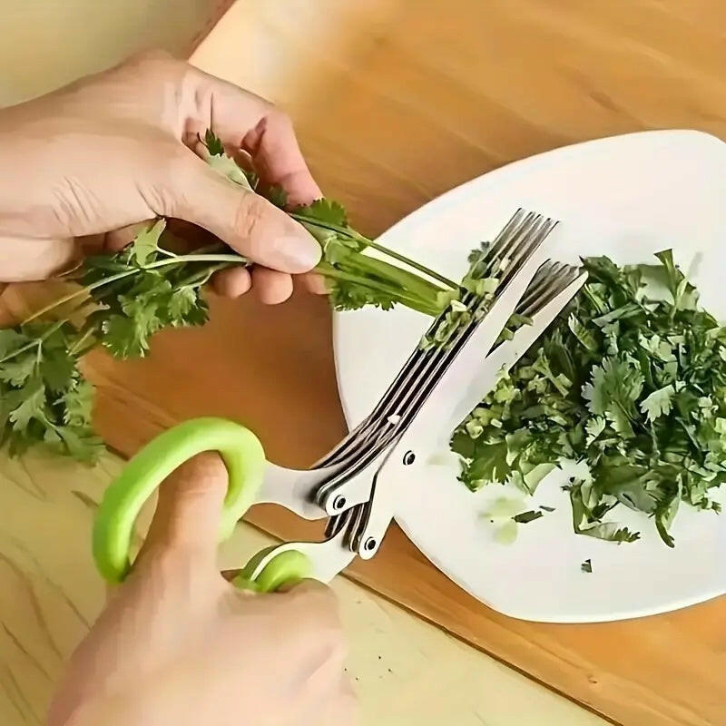 Five-Layer Vegetable Cutting Scissors.
