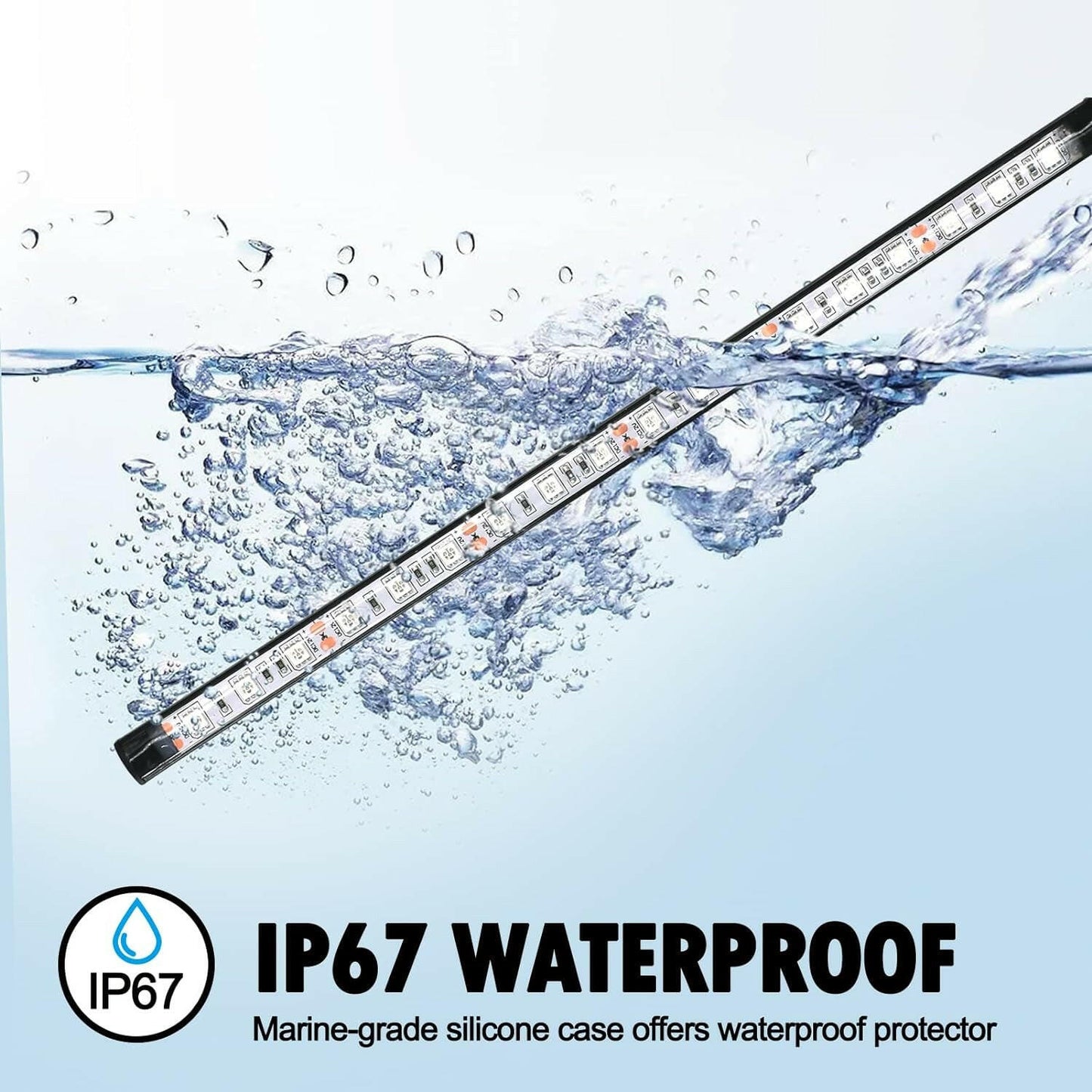 Brighten Your Night Adventures with IP67 Waterproof LED Pontoon Boat Lights - Perfect for Fishing, Yachts, Bass Boats & Jet Skis (Blue, 3.5W).