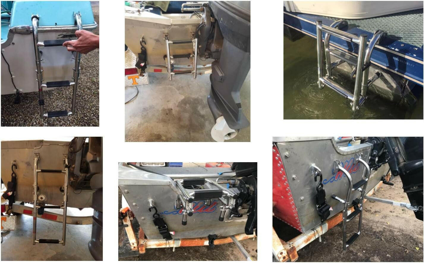 Upgrade Your Water Adventures with Our Foldable 3-Step Stainless Steel Boat Ladder! 🛥️🚤 #MarineGear #BoatLife.