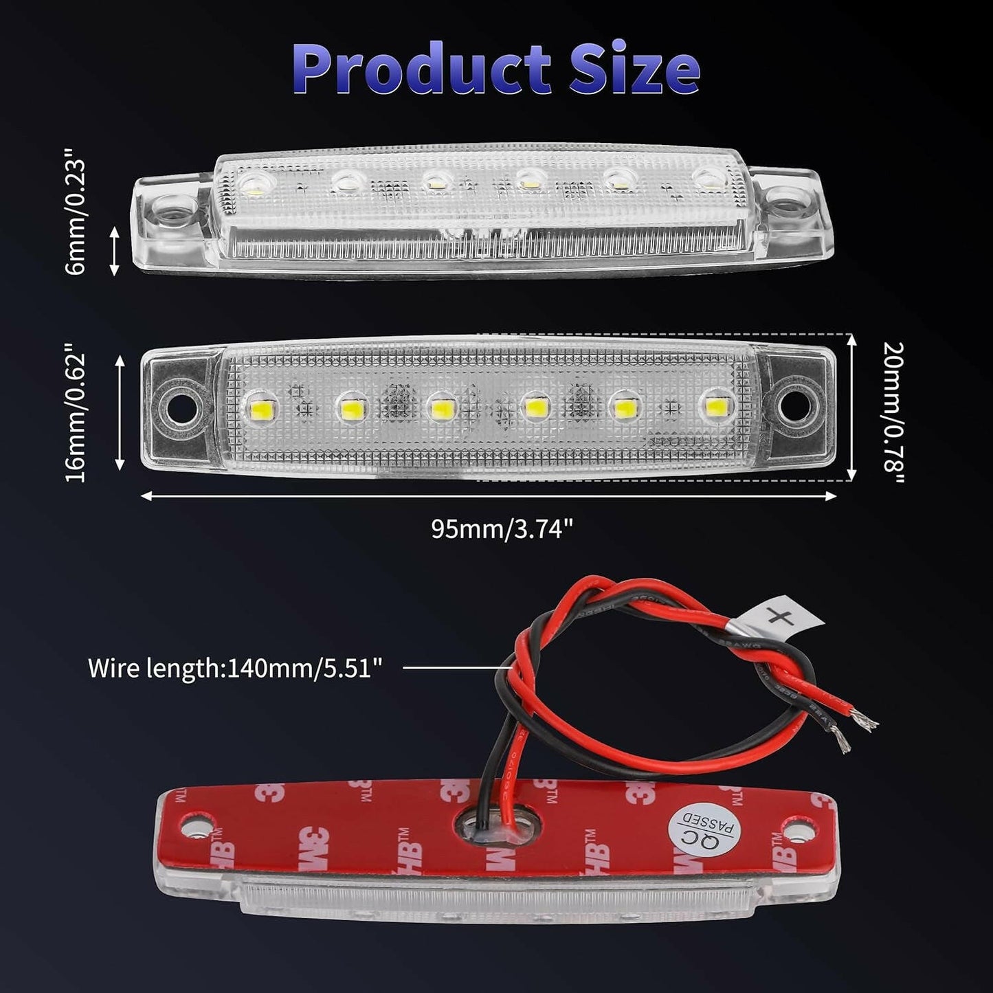 Illuminate Your Water Adventures! 🌊✨ 12V Waterproof Marine LED Lights - Ideal for Boats, Pontoons, Yachts & Kayaks (4 Pack White) 🚤💡.