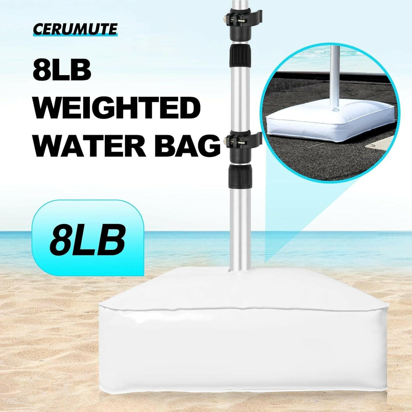 Upgrade Your Pontoon Boat with Adjustable Support Poles! 🌊🚤 2-Pack Aluminum Telescopic System with Straps & Weight Bag! #BoatLife #PontoonPerks.