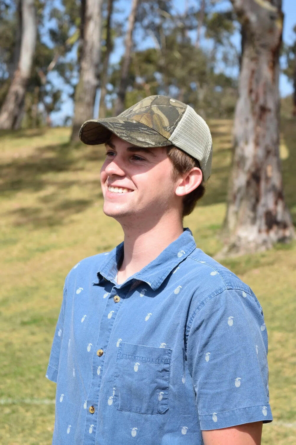 Realtree Hardwood Mesh Baseball Cap for Outdoor Sports and Hunting - Unisex Trucker Hat with Embroidery