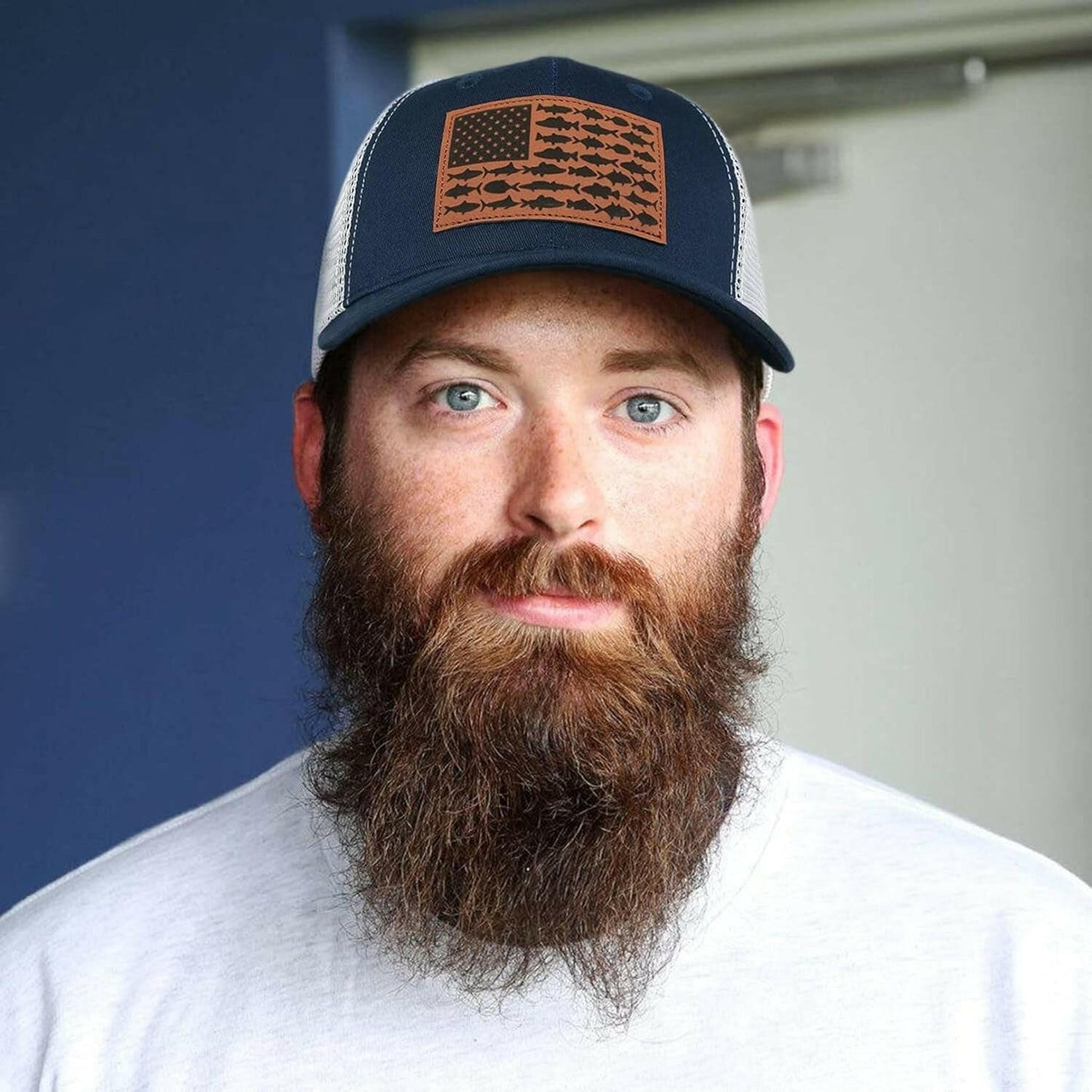 American Fish Flag Trucker Hats - Ideal Gifts for Fishing Enthusiasts, Camping, and Everyday Use