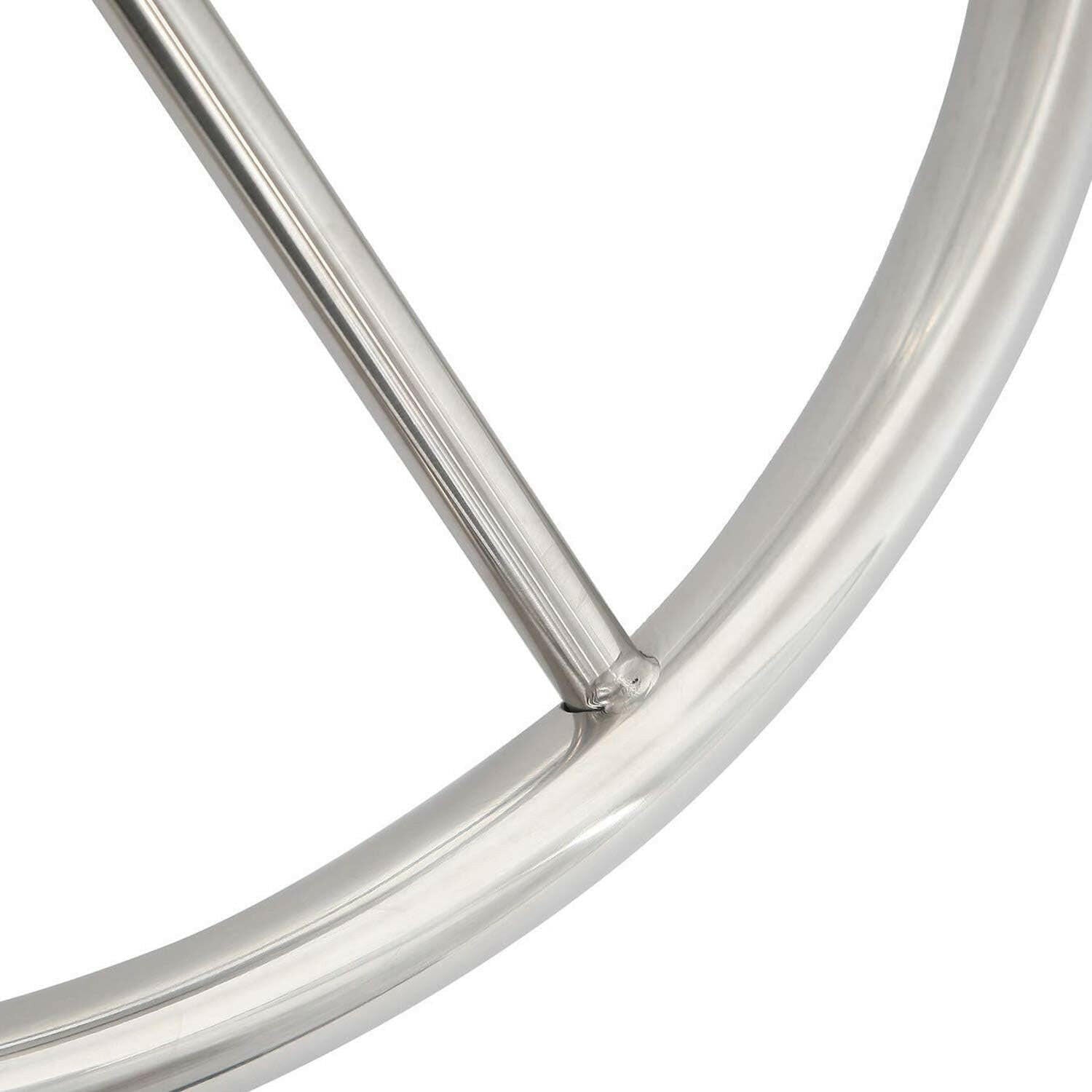 Revamp Your Ride with Our Chic 15.5" Stainless Steel Steering Wheel! 🛥️✨ #BoatLife #MarineGear.