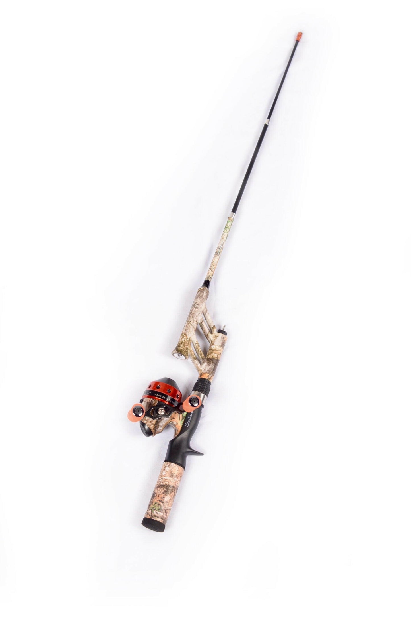 Real Tree Telescopic Spincast Combo - Durable Fiberglass Fishing Gear.