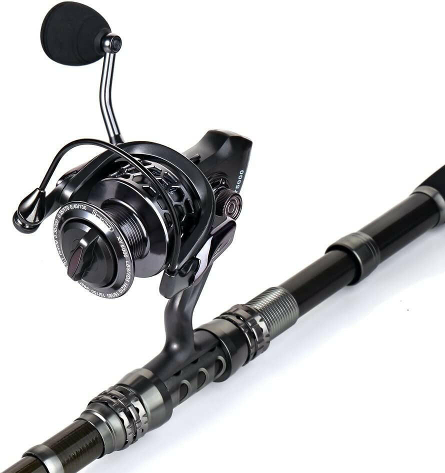 Ultimate Fishing Rod Reel Combo - Telescopic Pole & Spinning Reel with Travel Carrier Bag for Saltwater & Freshwater Adventures.