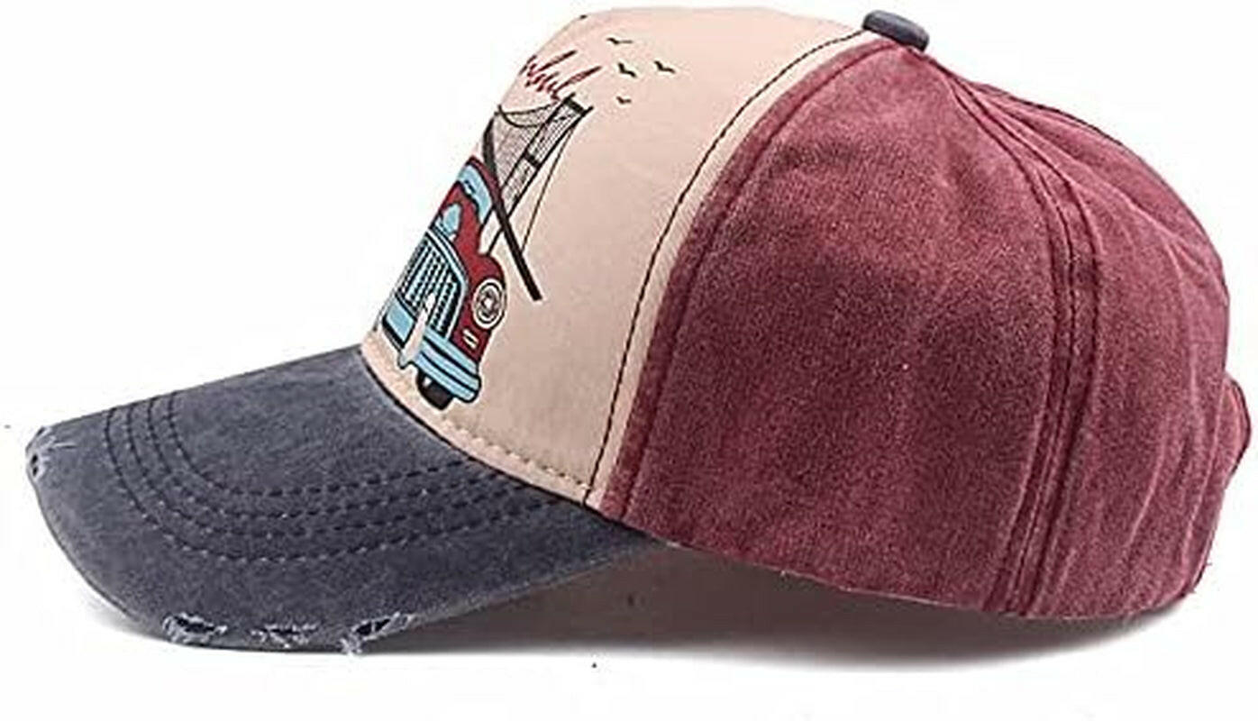 Men's Vintage Distressed Cotton Baseball Trucker Cap