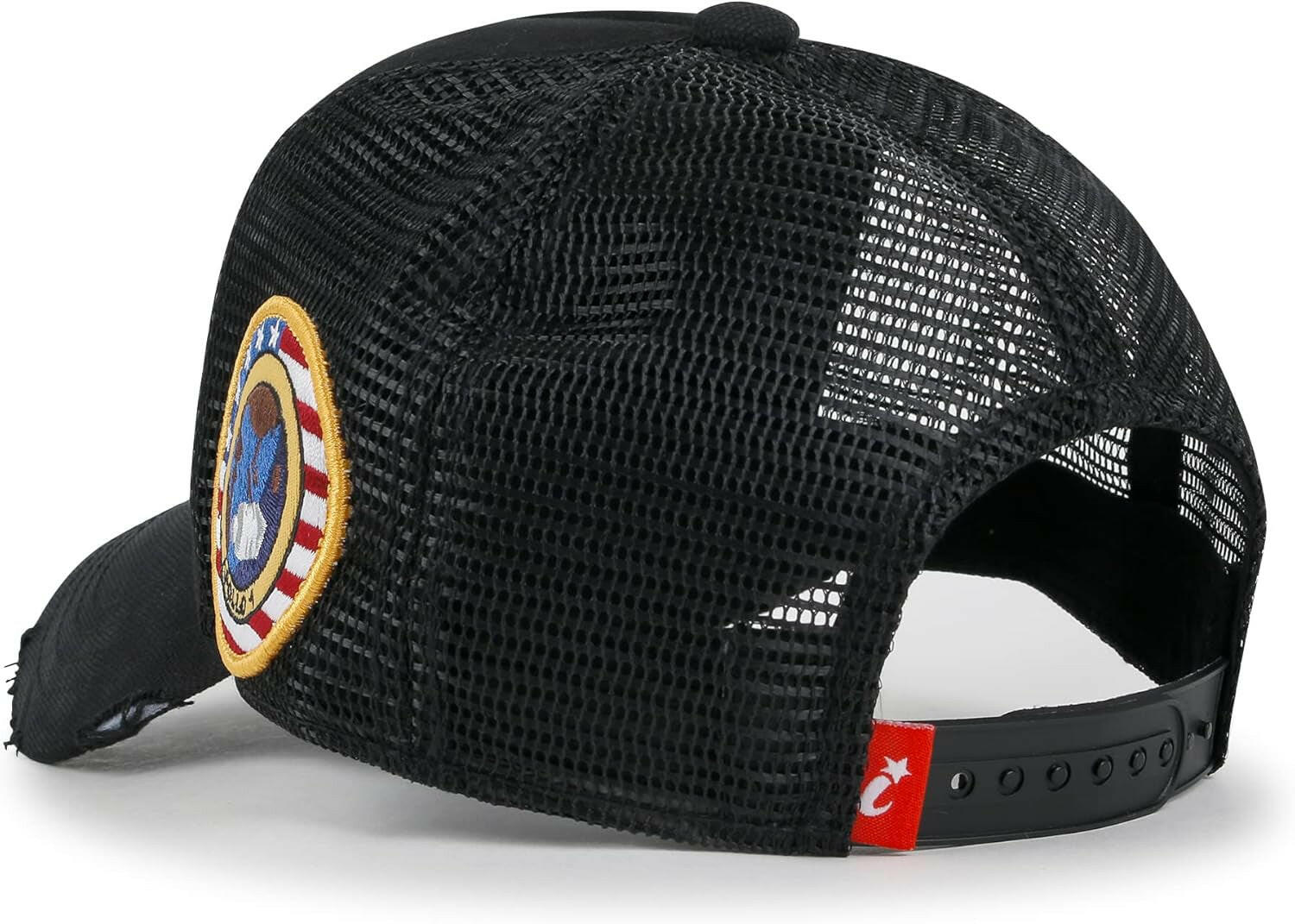NASA Meatball Logo Embroidered Baseball Cap with Apollo 1 Patch - Trucker Hat