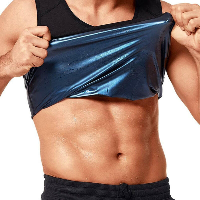 Sauna Shirt for Men Women Weight Loss Sweat Vest Suit Waist Trainer Shaper Slimming Workout Shapewear Tanks Fat Burner Shapewear