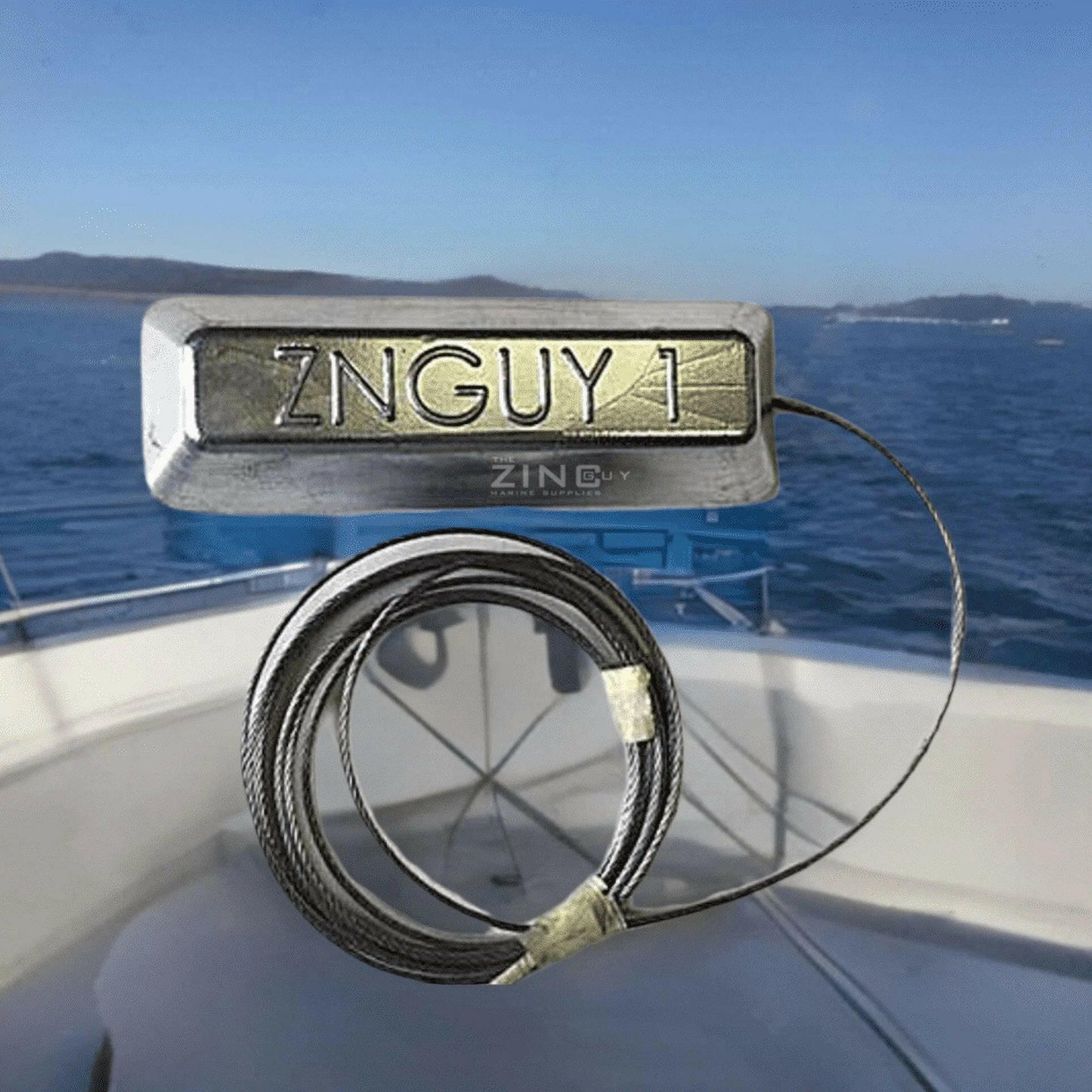 Keep Your Boat Safe! 🌊✨ Check Out Our Silver Corrosion Control Anode & Heavy-Duty Stainless Steel Cable! 🛥️🔒.