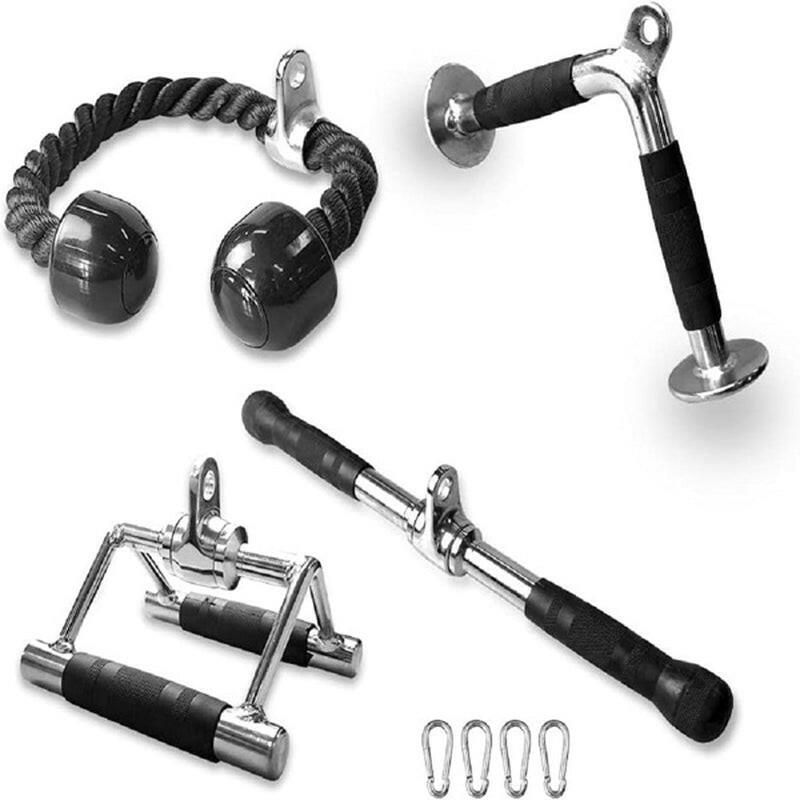 Adjustable Multi-Functional Fitness Handlebar Set: 4-Piece Pull-Down Squat Racks for Home Use