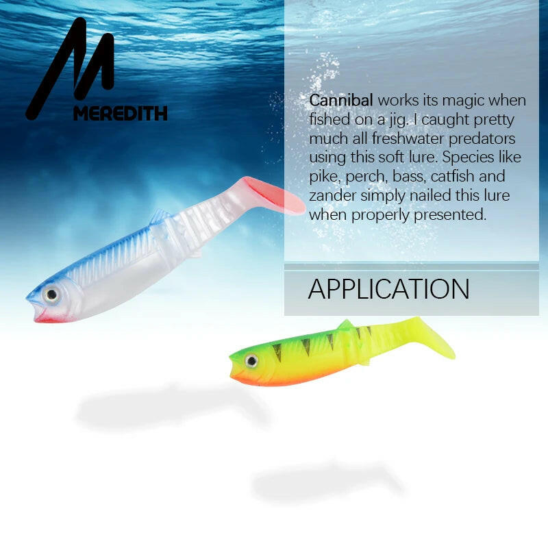Catch the Big One with Our 3PCS Cannibal Soft Lures - Perfect for Your Next Fishing Adventure! 🎣🐟 #FishingGear #SoftLures.