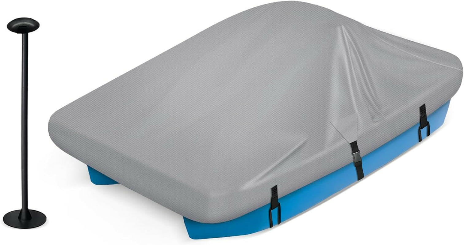 Stylish Waterproof Cover for Paddle Boats - Adjustable Support for 3 or 5 Person Fun! 🚤💧 #BoatLife #WaterSports.
