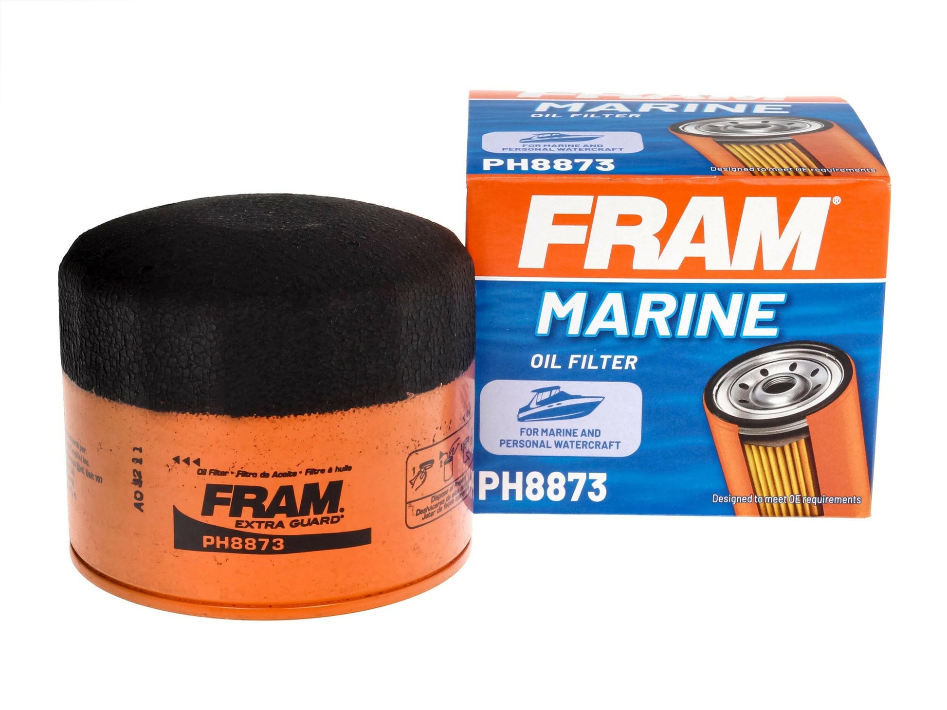 Marine PH8873 Replacement Oil Filter for Select Marine and Personal Watercraft Vehicles, 10,000-Mile Service Interval