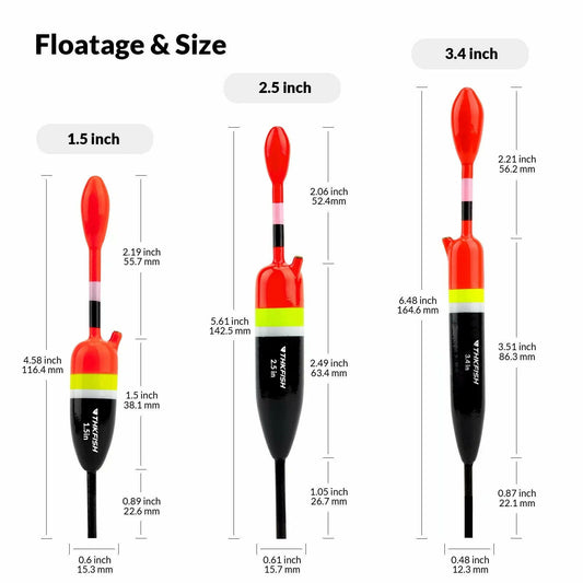 Premium Balsha Wood Fishing Floats - Set of 5 for Enhanced Fishing Experience.