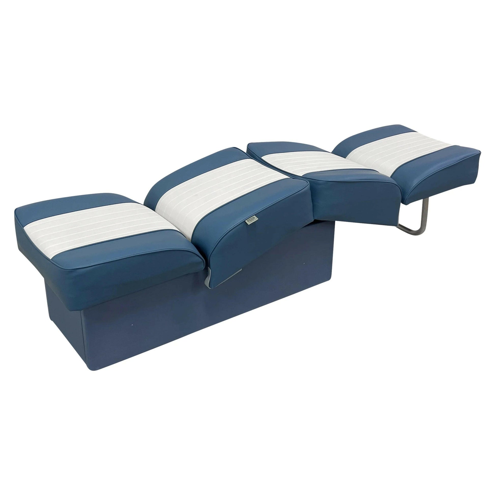 Upgrade your boating experience with the stunning Light Blue and White Deluxe Series Boat Lounge Seat! 🌊🚤✨.