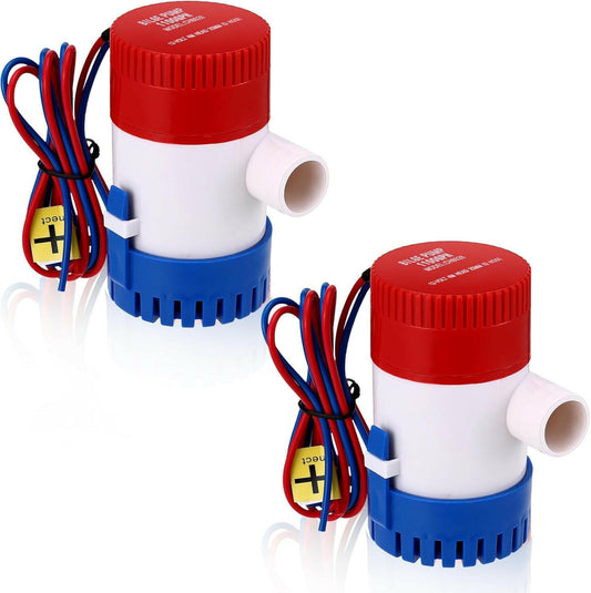 Upgrade Your Water Management with Our 2-Pack 12V Submersible Bilge Pumps – Perfect for Boats, Pools, and Ponds! 🌊🚤 #WaterPump #BoatingEssentials #DIY.