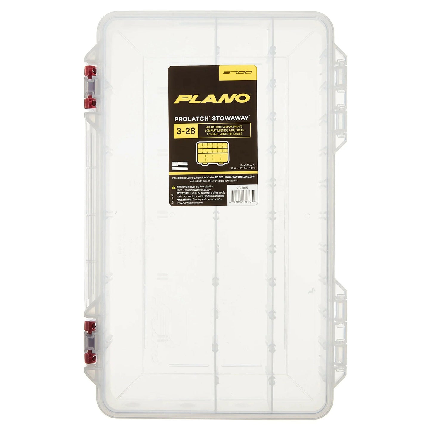 Ultimate Large Clear Fishing Tackle Organizer & Stowaway Storage Box.