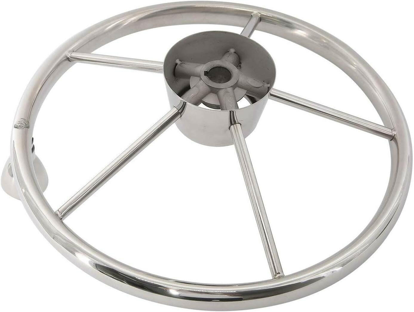 Revamp Your Ride with Our Chic 15.5" Stainless Steel Steering Wheel! 🛥️✨ #BoatLife #MarineGear.