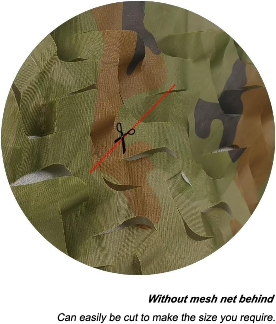 Camouflage Netting Bulk Roll for Hunting, Military Use, and Sunshade Applications
