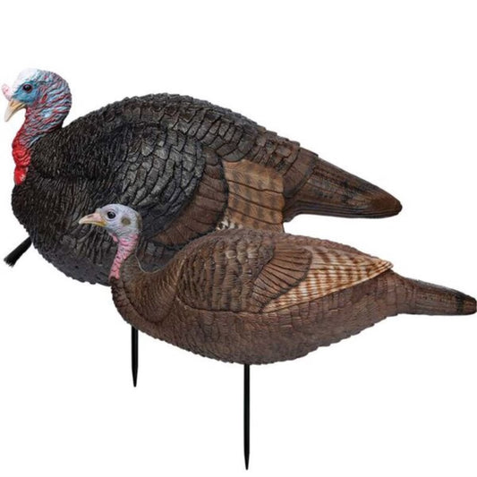 Turkey Decoy Lil Gobbstopper Jake and Hen Combo, Molded Rubber