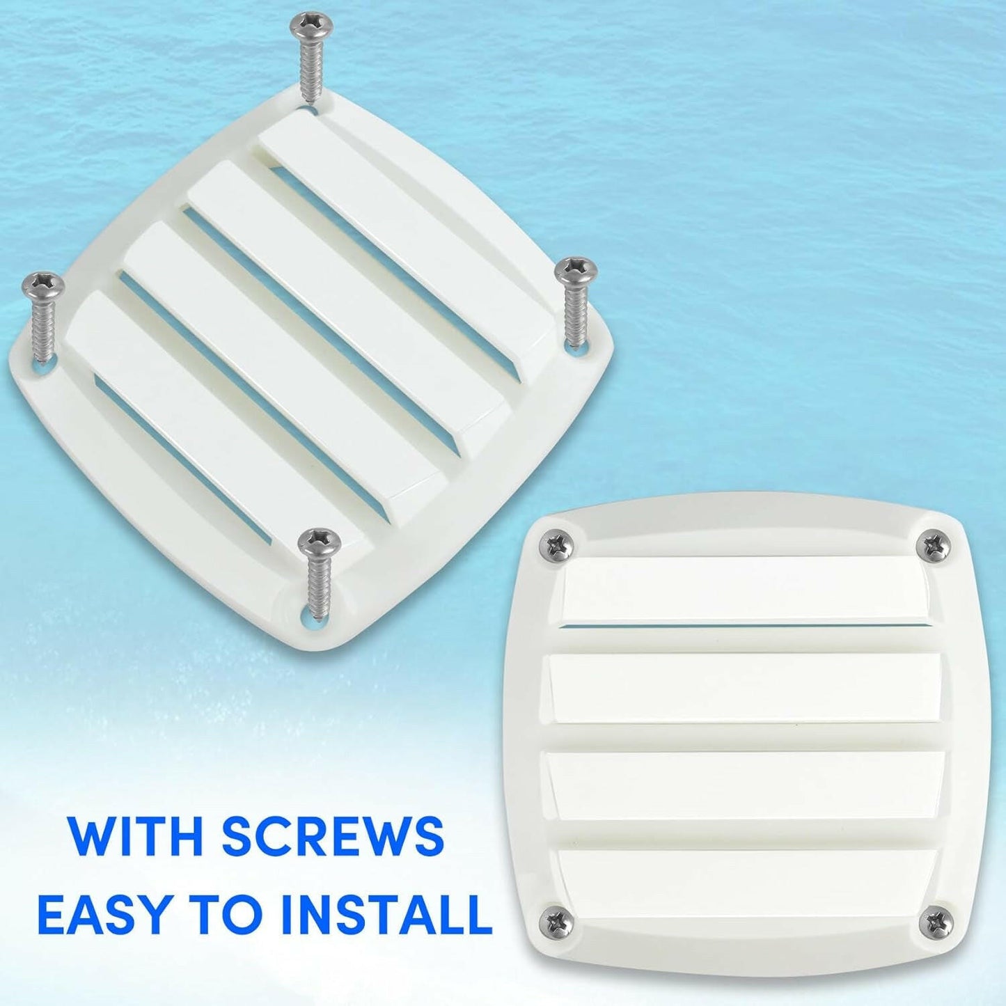 Breathe Easy on Your Boat! 🌊🚤 Grab Our 2 or 4 Pack of 3-Inch Nylon Louvered Marine Vents - Perfect for Yachts, RVs, and More! 🛥️✨ #MarineVent #BoatLife.