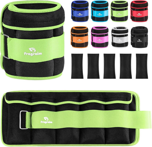 Transform Your Fitness Routine with Adjustable Ankle Weights (1-20 lbs) - Perfect for Jogging, Gymnastics, Aerobics & Rehab! Customize Your Workout Today!.