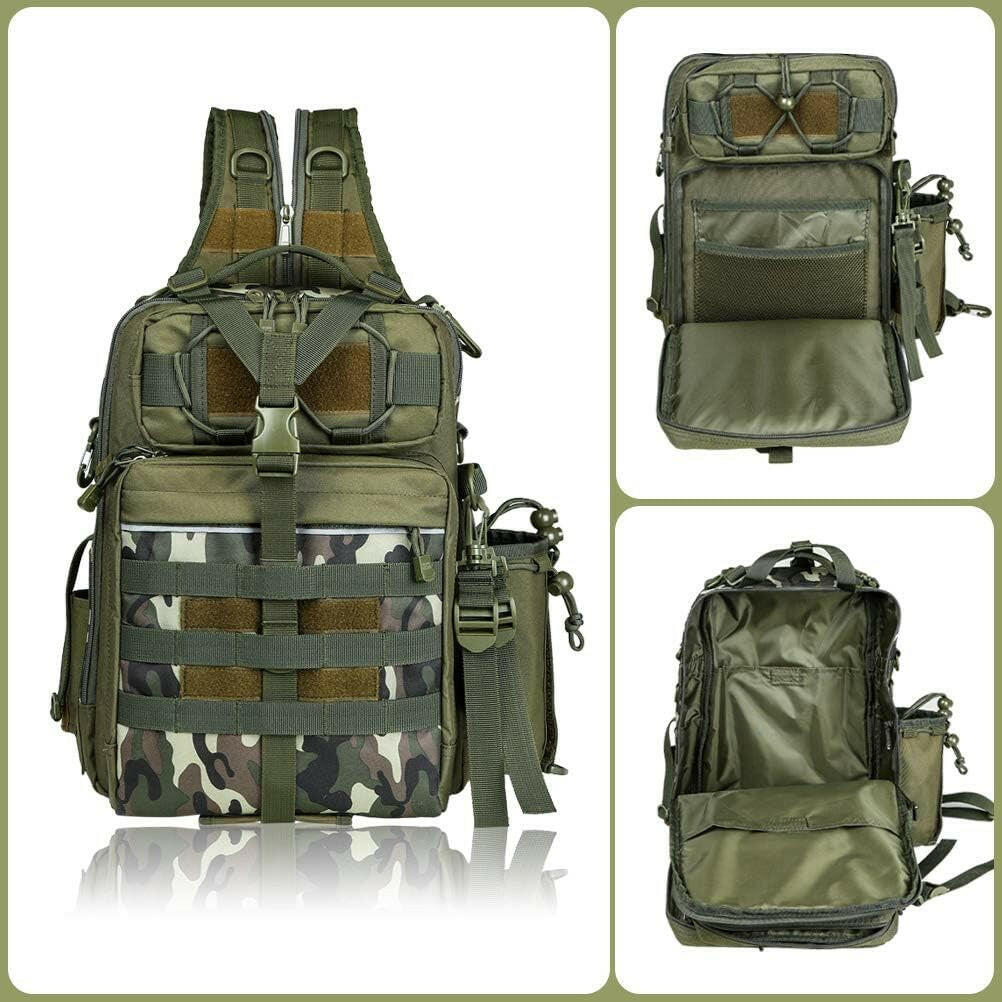 Ultimate Outdoor Tackle Bag - Spacious Water-Resistant Fishing Backpack for Adventurers.