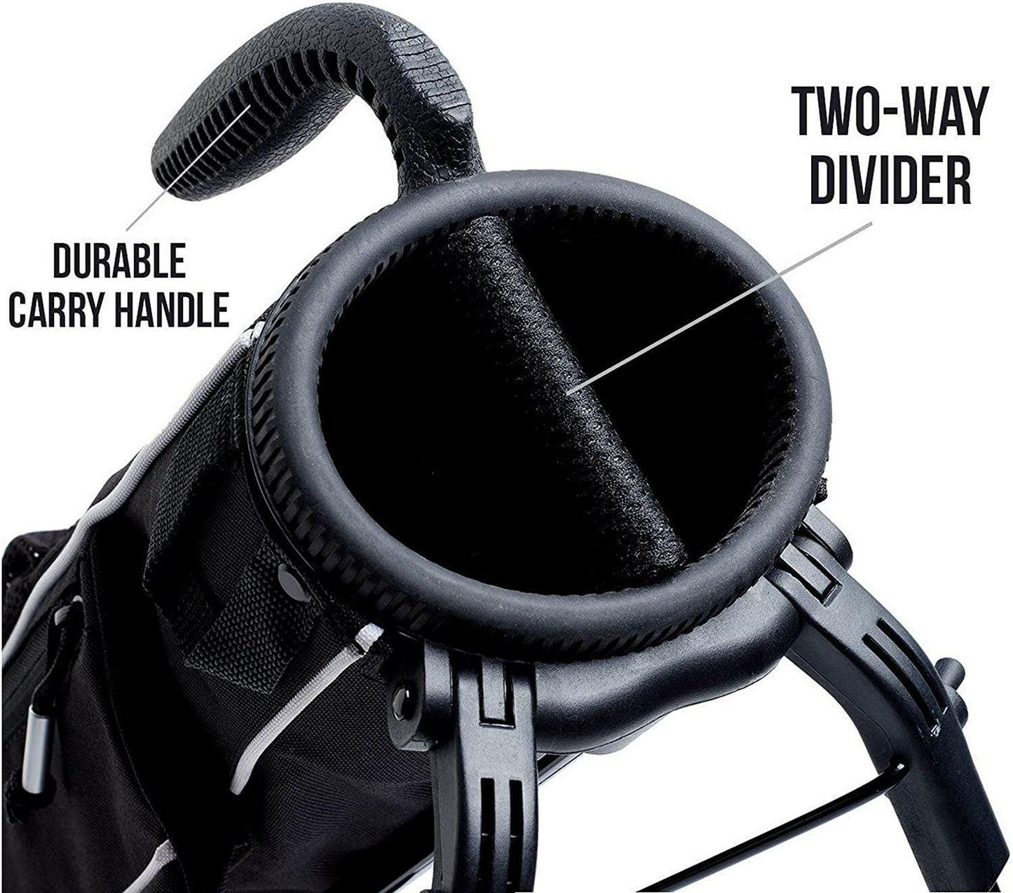 Lightweight Pitch N Putt Golf Bag with Strap and Stand – Durable and Easy to Carry for Driving Range, Par 3, and Executive Courses – 31.5 Inches Tall.