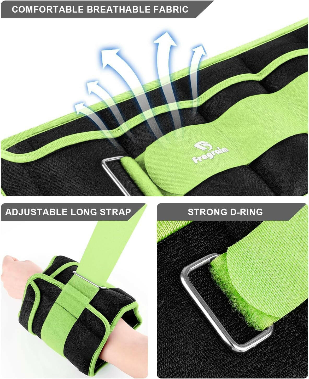 Transform Your Fitness Routine with Adjustable Ankle Weights (1-20 lbs) - Perfect for Jogging, Gymnastics, Aerobics & Rehab! Customize Your Workout Today!.