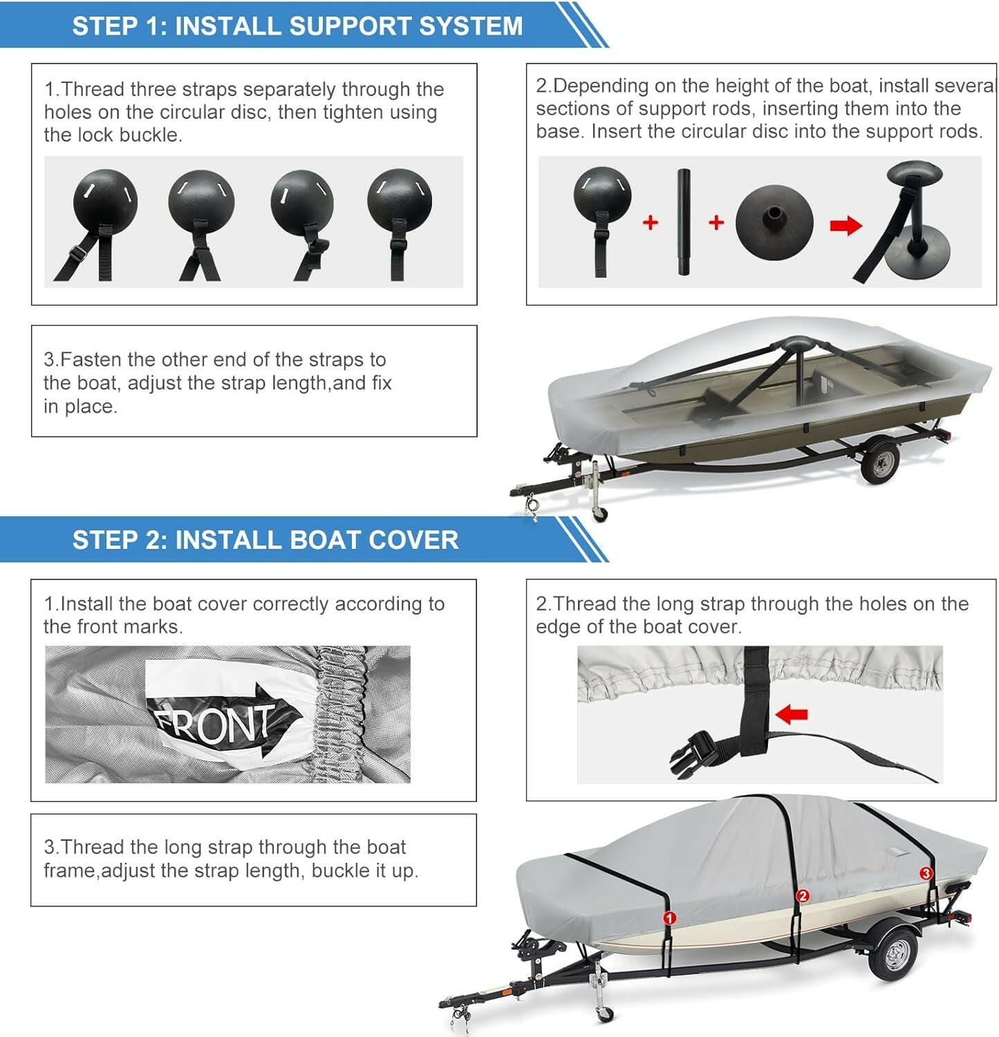 Shield Your Jon Boat with Our Ultimate Waterproof Cover! 🌊🚤 Perfect Fit for 16-18FT Boats! #BoatLife #Waterproof #AdventureReady.